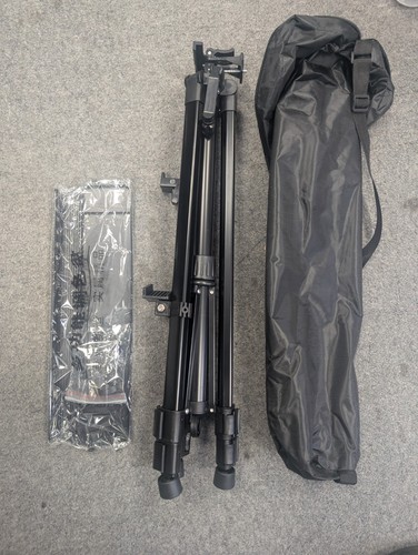 Portable black tripod stand - black,