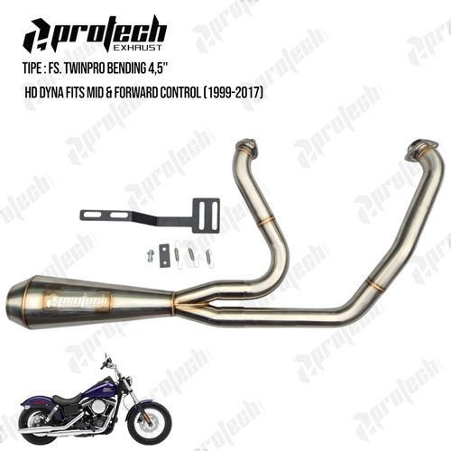 Exhaust harley davidson - 2-1,