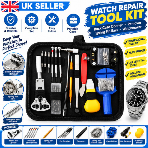 Watch repair tool kit - repair, back