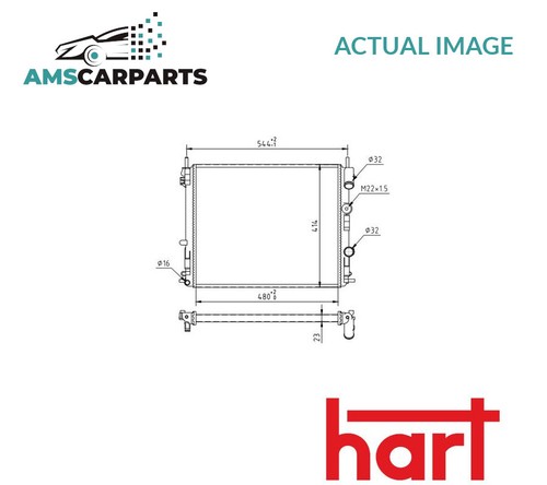 Engine cooling radiator - radiator, 603