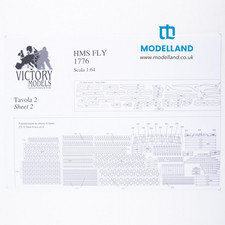 H.M.S. Fly 1776 Ship Plans 1:64 Scale – Amati Swan Class Sloop B1100,03