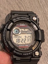 Casio G-Shock GF-1000 Diver's Watch FROGMAN Radio Solar Black Excellent