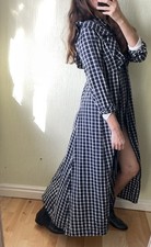 Zara Check Maxi Dress  Coat