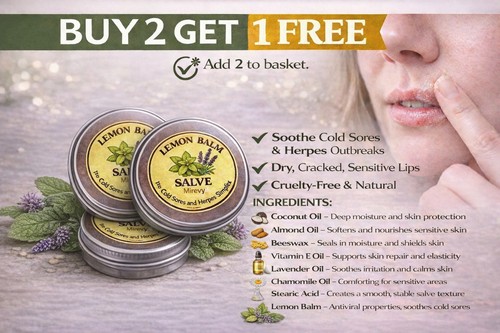 100 organic lemon balm salve - organic,