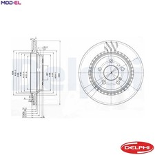 2x BRAKE DISC BG3726 FOR
