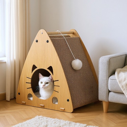 Large triangle cat house - triangle,