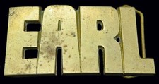 Earl Name Baron Brass Vintage