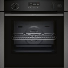 Neff N50 Slide and Hide B3AVH4HG0B Built-In Electric Single Oven - Grey
