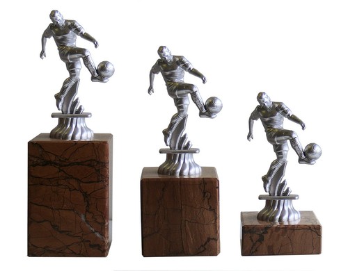 Personalised silver football - silver,
