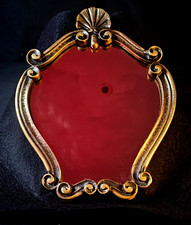 Wall Mirror – Sea Shell Motif Frame is Cast Brass Vintage B329