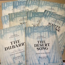 Vintage Sheet Music Piano Chappell Publication Lilac Time Desert Song Dubarry