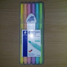 Staedtler Triplus Textsurfer Assorted Pastel Colours 6 Pack Highlighters 1-4 Mm