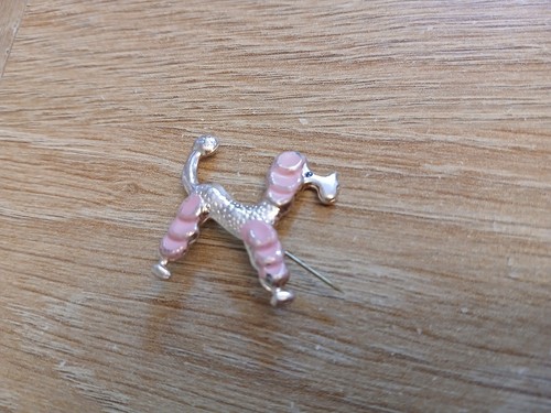 Vintage 1960s poodle dog - 1960s, pink