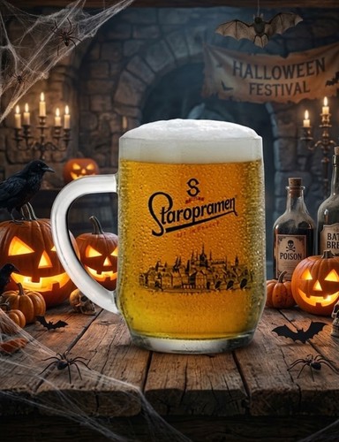 Staropramen glass half - glass,