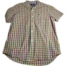 Multicolour Check Timberland Earthkeepers Mens XXL Shirt Slim Fit Short Sleeve