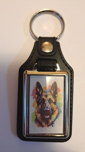 German shepherd dog keyring - german,