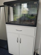 75 Litre Fish Tank Aquarium Complete Set Up With Stand Lights