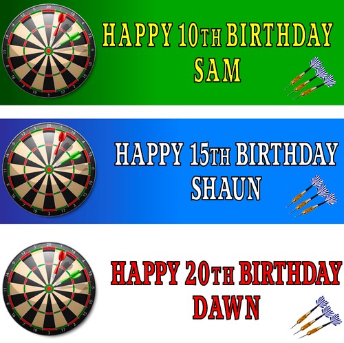Personalised darts birthday - personalised,