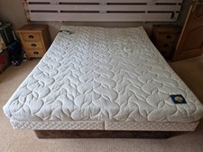 king size soft sided waterbed complete with 4 drawer storage pedestal