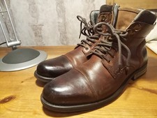 Burtons Men's Brown Leather