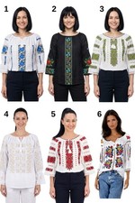 Plus Size Embroidered Blouse