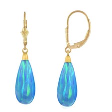14K Yellow Gold Tear Drop