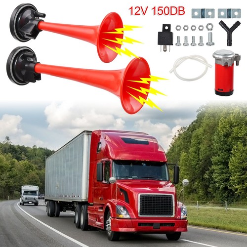 Dual trumpet air horn - dual, 12v