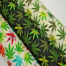 Hemp Leaf 100% Cotton Poplin