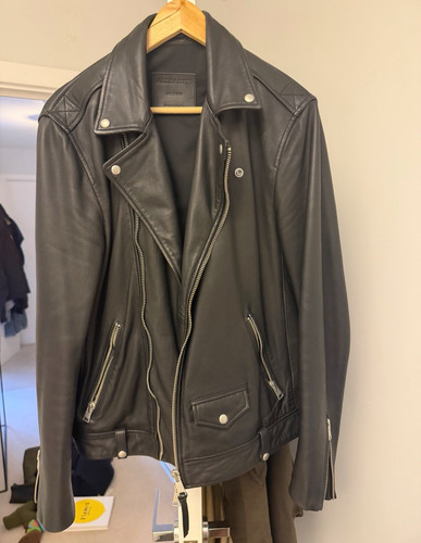 Allsaints men black leather - men's,