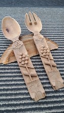 Welsh Love Spoons with Spoon