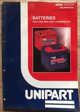 UNIPART, 'Batteries for cars
