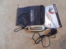 CTEK Moto Motorcycle Motorbike XS0.8 UK Battery Charger PLUS indicator lead