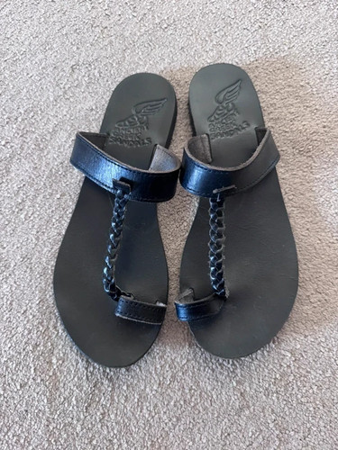Ancient greek sandals flat - ancient,
