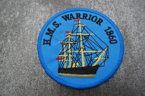 Hms warrior woven cloth patch - woven,