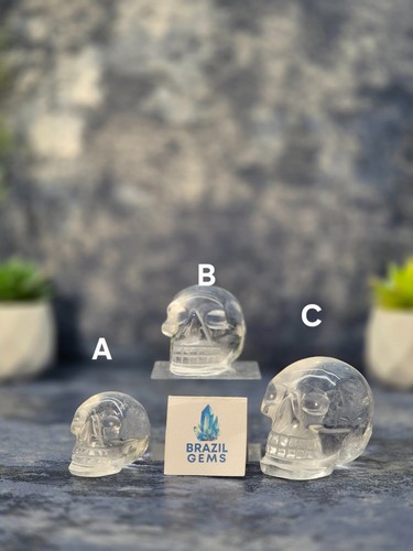 Skull clear quartz crystal - skull,