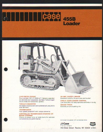 Case 455b crawler tractor - case,