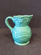 SMALL VINTAGE RODDY WARE STAFFORDSHIRE GREEN POTTERY GLAZED JUG