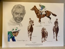 Horse racing art print - horse,