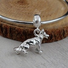 Silver German Shepherd Dangle