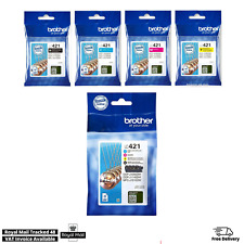 Brother LC421 CMYK Genuine Ink Cartridge Full Set for DCP-J1050DW Printer Lot
