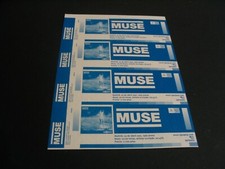 MUSE SET 4 TICKETS PROMOTER PROOFS MADRID 2001 NOT NUMBERED