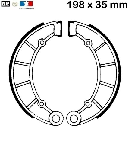 Set quality rear brake - of,