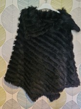 SURELL 50%  Rabbit Furr Poncho