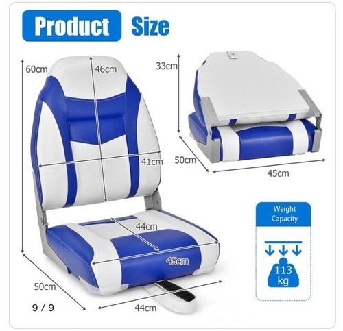 High back boat - boat, folding