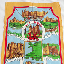 Welsh Castles Tea Towel