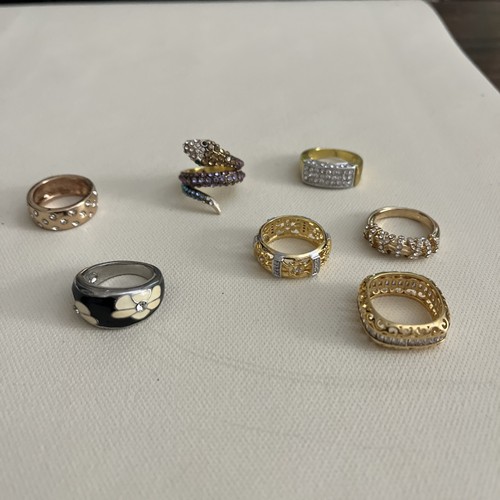 Lot costume rings gold - lot, of