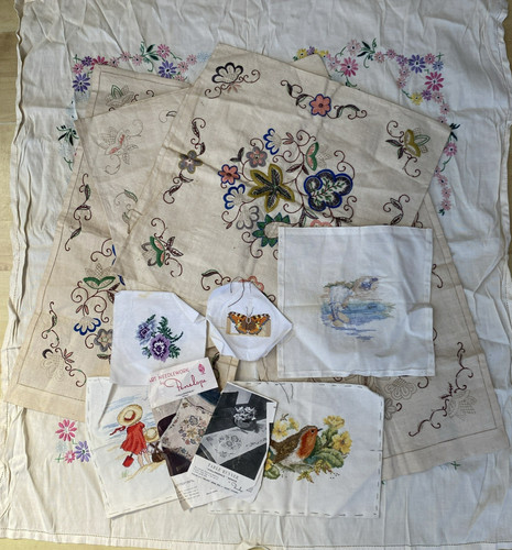 Unfinished needlework - unfinished, by