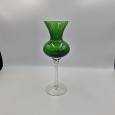 Vintage long stem - long, emerald