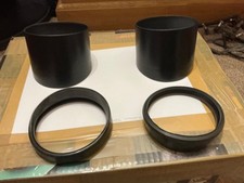 kawasaki triple h2 h2a H1B  pair of used clock pods and 2 rubber sunvisors.
