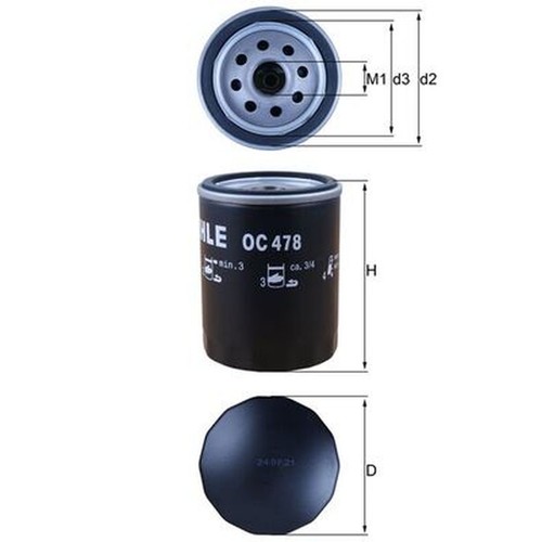 Oil filter for toyota hilux - for,